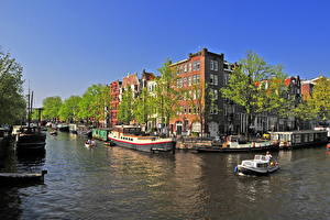 Bakgrundsbilder på skrivbordet Nederländerna Amsterdam