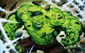Bakgrundsbilder på skrivbordet Superhjältar Hulken superhjälte  Fantasy