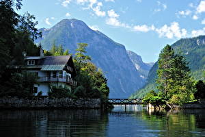Sfondi desktop Lago Austria Hallstatt Natura