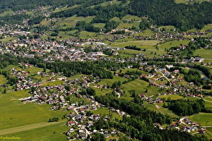 Bureaubladachtergronden Oostenrijk Kleine steden  Steden