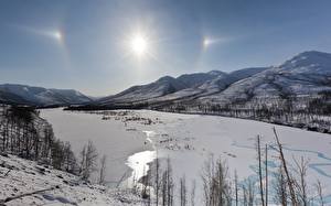 Papel de Parede Desktop Estação do ano Invierno Neve Gelo Naturaleza