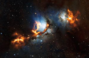 Papel de Parede Desktop Nebulosa no espaço Estrela  Espaço