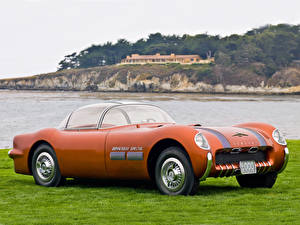 Desktop hintergrundbilder Pontiac Bonneville Special Concept Car 1954 Autos
