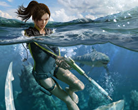 Fotos Tomb Raider Tomb Raider Underworld Lara Croft Mädchens