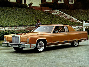 Hintergrundbilder Lincoln Continental Town Coupe 1977 automobil