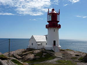 Images Coast Lighthouses Lindesnes Norway Nature