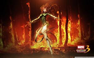 Bakgrunnsbilder Marvel vs Capcom Phoenix Fantasy Unge_kvinner