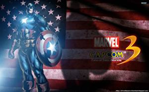 Tapety na pulpit Marvel vs Capcom Captain America