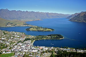 Bakgrunnsbilder New Zealand Queenstown  byen