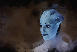 Bakgrundsbilder på skrivbordet Mass Effect Datorspel Fantasy Unga_kvinnor