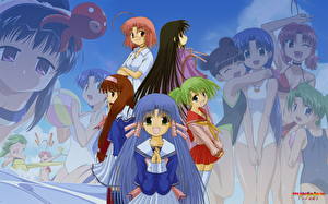 Desktop hintergrundbilder Mahoraba: Heartful Days Anime Mädchens