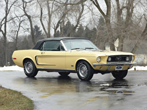 Sfondi desktop Ford Mustang GT Convertible 1968 macchina