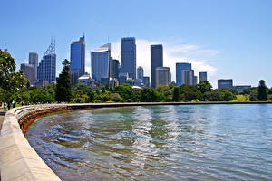 Bakgrundsbilder på skrivbordet Australien Himmel Sydney Städer