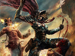 Hintergrundbilder Diablo Spiele Fantasy Mädchens