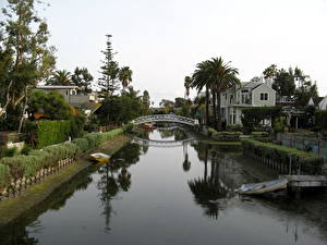 Bilder USA Los Angeles Venice Canal