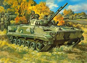 Images Painting Art IFV  military