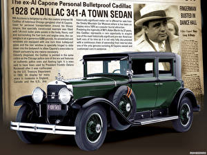 Bakgrunnsbilder Cadillac Sedan V8 341-A Town Sedan Armored 1928 automobil