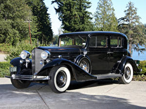 Bakgrunnsbilder Cadillac Sedan V8 355-C Town Sedan by Fleetwood [5330-S] 1933 automobil