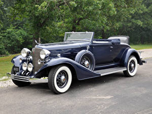Bureaubladachtergronden Cadillac V12 370-C Convertible Coupe 1933 auto's