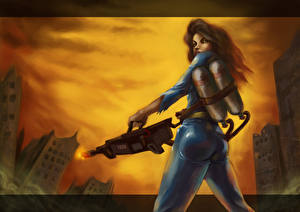 Bakgrunnsbilder Fallout videospill Unge_kvinner