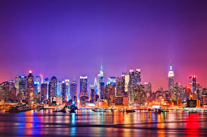 Tapety na pulpit USA Nowy Jork Manhattan Miasta