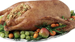 Fotos Fleischwaren Hühnerbraten Lebensmittel