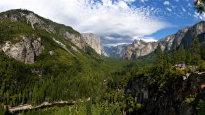 Bakgrundsbilder på skrivbordet Parker Berg Amerika Yosemite Kalifornien Natur