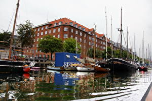 Tapety na pulpit Dania Christianshavn miasto