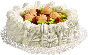Image Cakes White background Food
