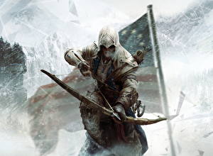 Papel de Parede Desktop Assassin's Creed Assassin's Creed 3 Arqueiros Arco arma  videojogo