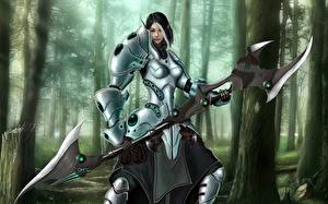 Pictures Warrior Armor Fantasy Girls