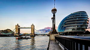 Bakgrundsbilder på skrivbordet Storbritannien Bro London tower bridge stad
