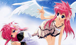 Bakgrunnsbilder Galaxy Angel Anime Unge_kvinner