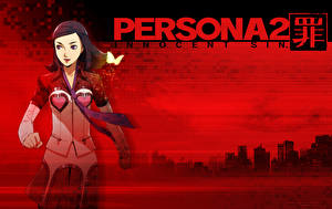 Bakgrundsbilder på skrivbordet Shin Megami Tensei Shin Megami Tensei: Persona 2 spel Unga_kvinnor