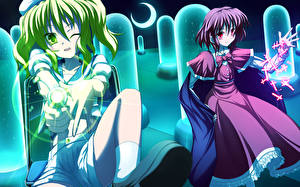 Hintergrundbilder Touhou Collection Anime Mädchens