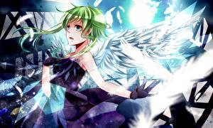 Hintergrundbilder Vocaloid Flügel Anime Mädchens