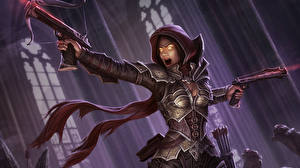 Bakgrunnsbilder Diablo Diablo III Fantasy Unge_kvinner