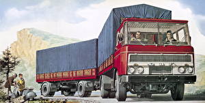 Fondos de escritorio DAF Trucks Camion Coches
