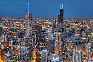 Bakgrundsbilder på skrivbordet Amerika Chicago stad Städer