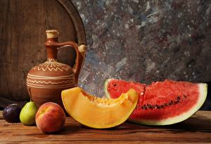 Bilder Obst Wassermelonen Stücke Lebensmittel