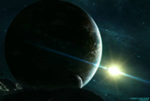 Hintergrundbilder Planet Stern Weltraum
