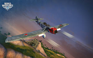 Bakgrundsbilder på skrivbordet World of Warplanes Datorspel Luftfart