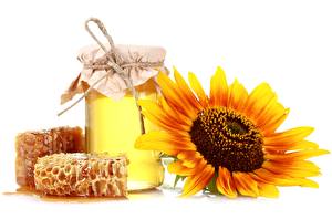 Картинка Сладости Мед Пчелиные соты соты Продукты питания