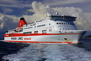 Bakgrundsbilder på skrivbordet Fartyg Kryssningsfartyg Superfast Ferries