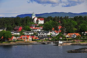 Desktop hintergrundbilder Norwegen  Städte
