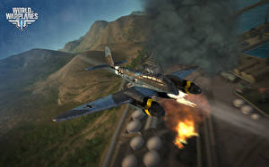 Bureaubladachtergronden World of Warplanes videogames Luchtvaart