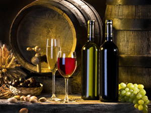 Photo Drinks Wine Barrel Bottles Food