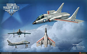 Tapety na pulpit World of Warplanes F7U 3 Cutlass Gry_wideo Lotnictwo