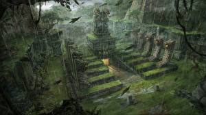 Bakgrundsbilder på skrivbordet Tomb Raider Datorspel