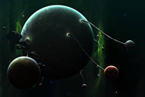 Bakgrunnsbilder Planet Fantasy Verdensrommet